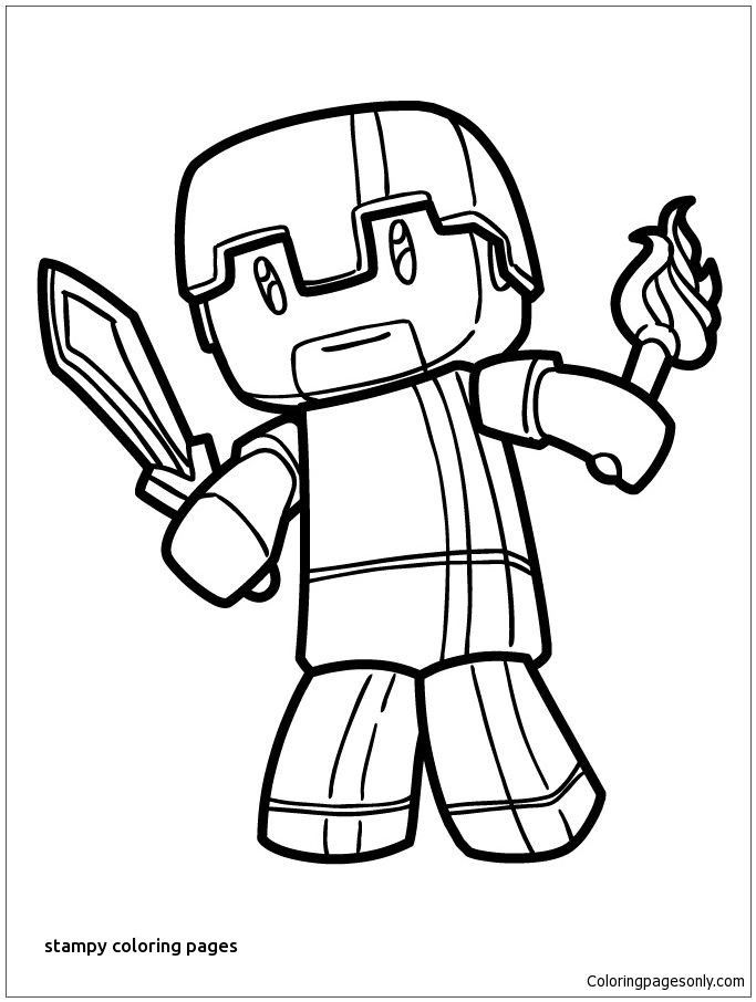 Stampy Cat Coloring Page - youngandtae.com | Minecraft coloring pages,  Bunny coloring pages, Cat coloring page