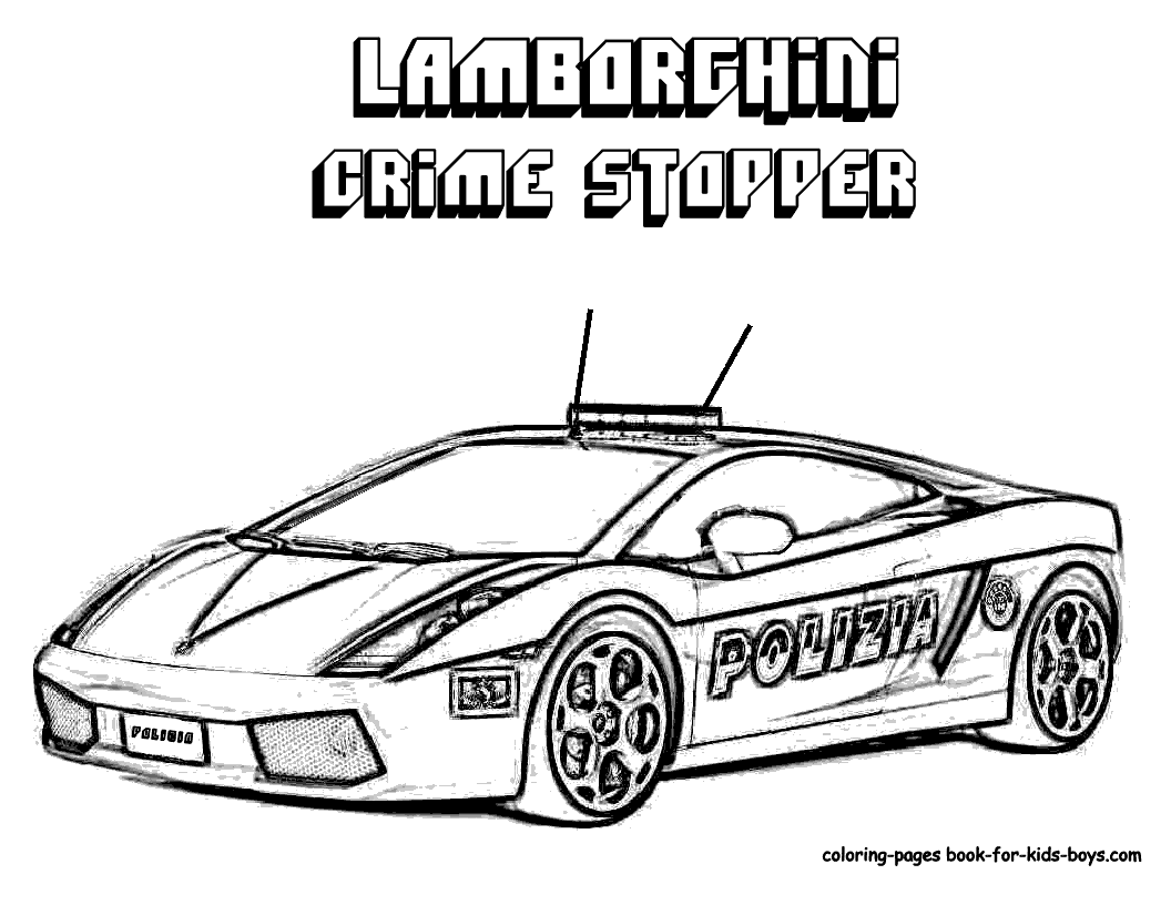 police car coloring pages printable | Only Coloring Pages