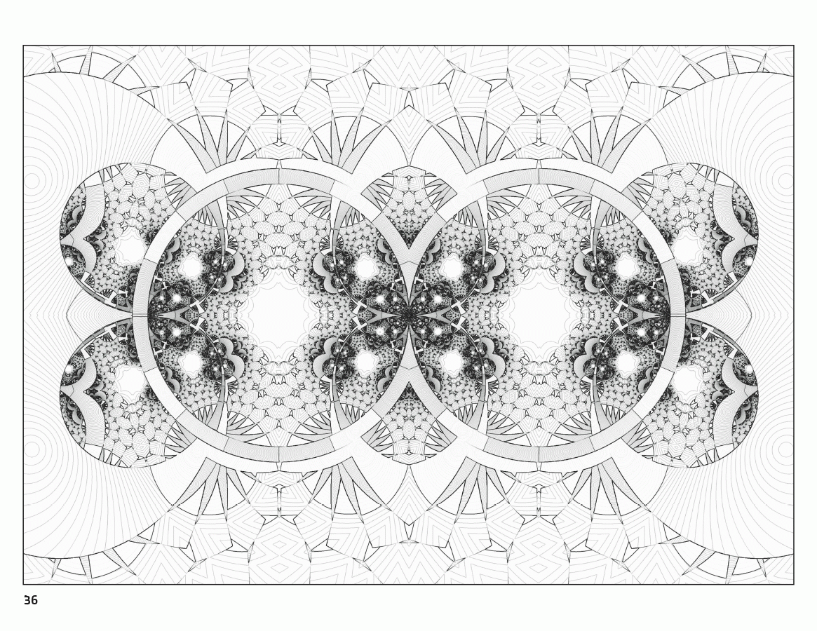 Fractal Art Coloring Book