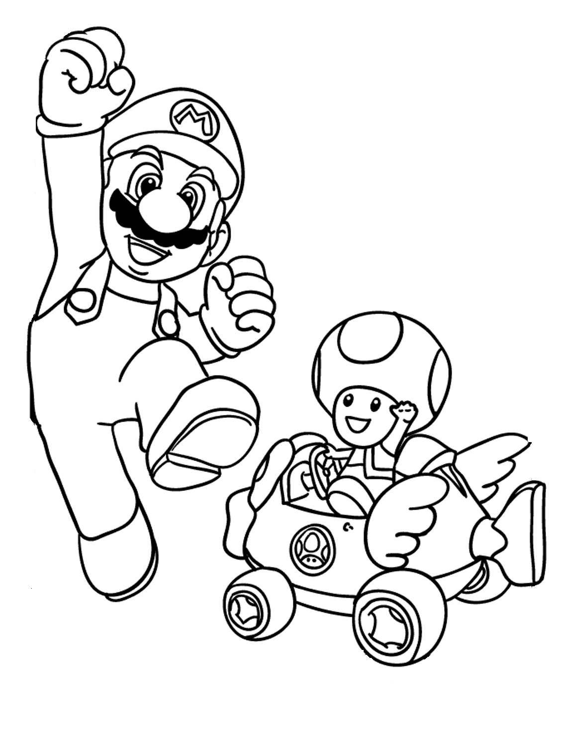 Mario Brothers - Coloring Pages for Kids and for Adults