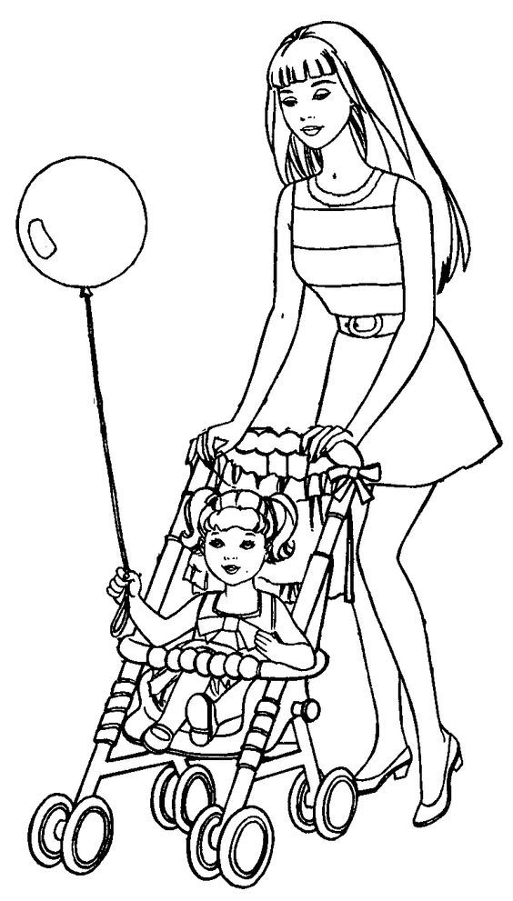 barbie coloring pages | BARBIE COLORING PAGES: BARBIE AND KELLY ...