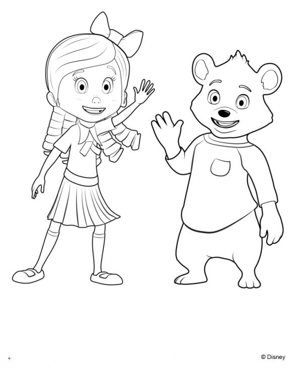 Goldie And Bear Coloring Pages Free
