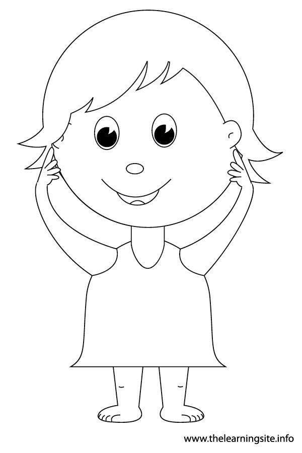 my body parts colouring pages - Clip Art Library