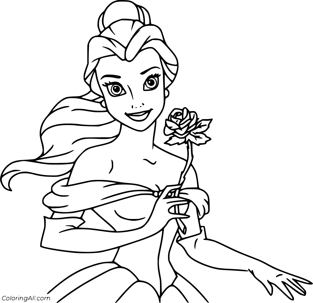 Beauty and the Beast Coloring Pages - ColoringAll