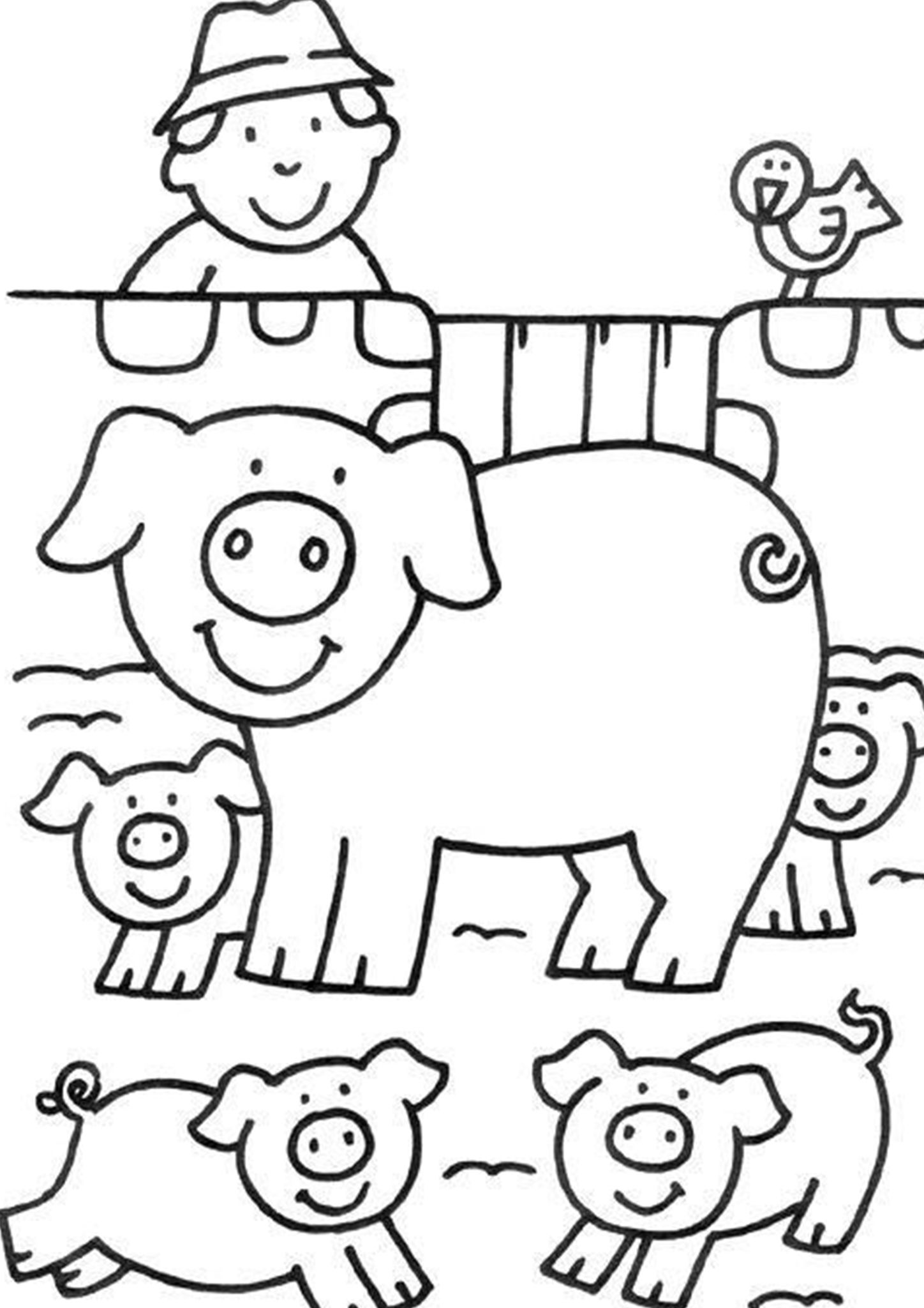 Free & Easy To Print Farm Coloring Pages | Farm animal coloring pages, Farm  coloring pages, Animal coloring pages