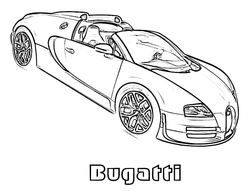 Bugatti Coloring Pages to download and print for free