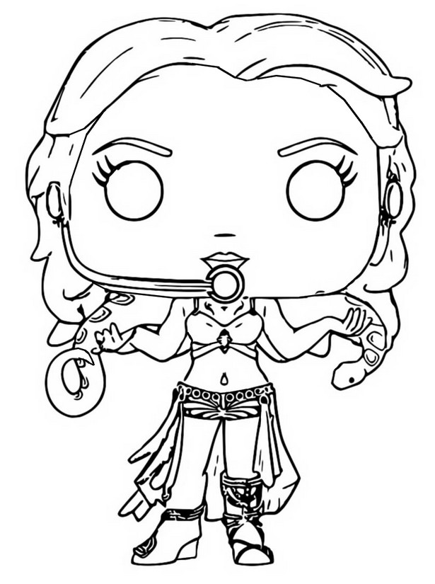 Coloring page Funko Pop Rocks : Britney Spears 7