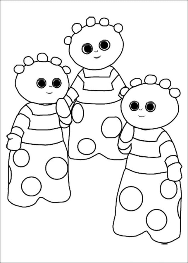 Coloring pages: In the Night Garden, printable for kids & adults, free