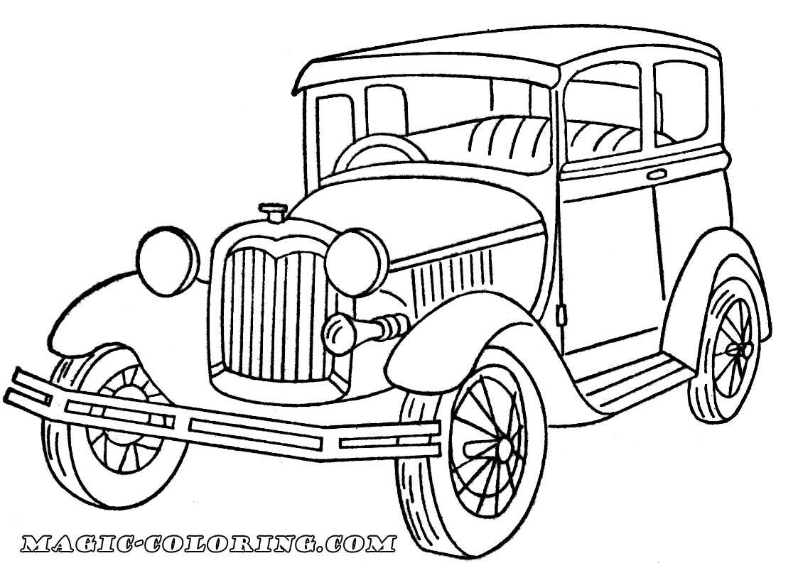 Ford Model A coloring page | Cars coloring pages, Henry ford model t, Ford  models