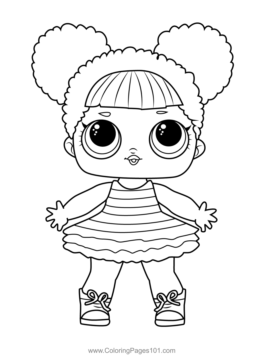 Queen Bee L.O.L. Surprise! Coloring Page for Kids - Free L.O.L. Surprise!  Printable Coloring Pages Online for Kids - ColoringPages101.com | Coloring  Pages for Kids