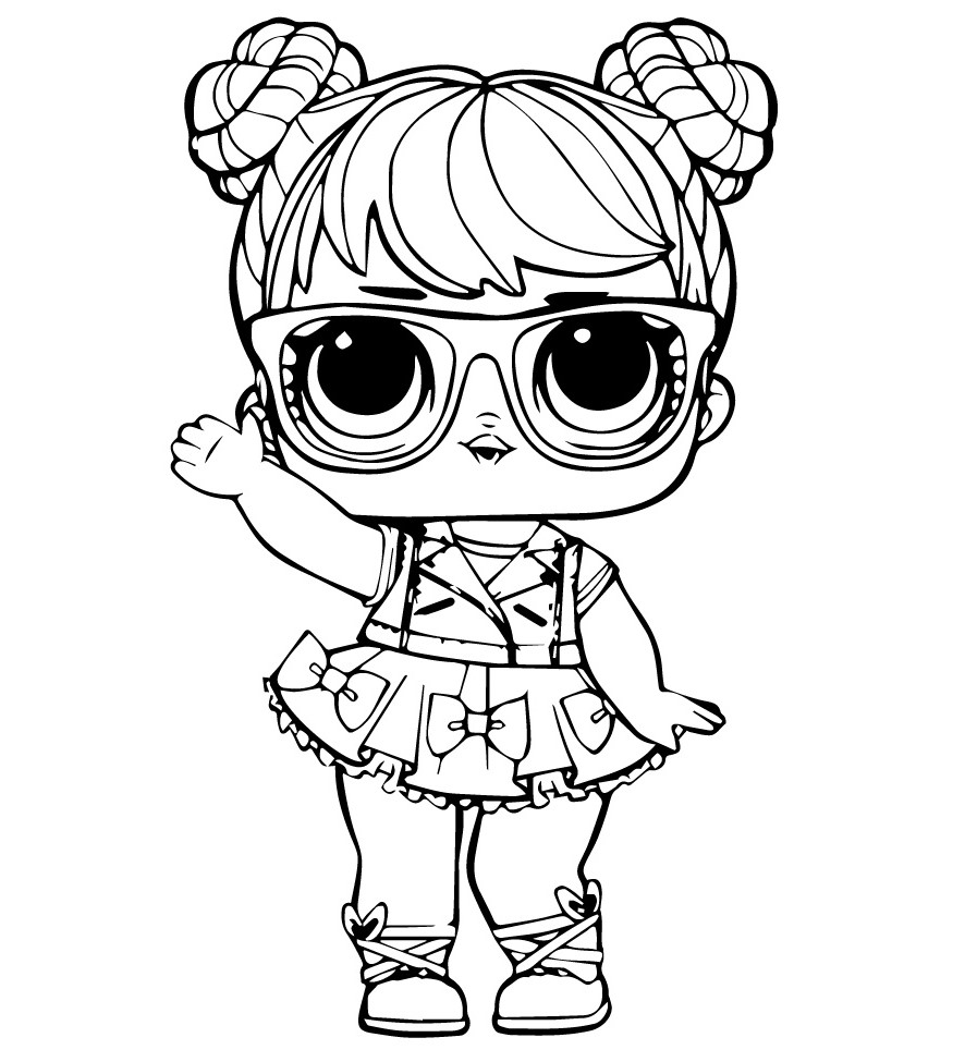 Doll Bon Bon LOL - Coloring pages for you