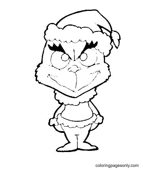 Grinch Coloring Pages Printable for Free Download