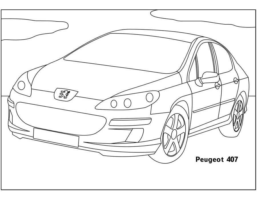Peugeot Coloring pages 
