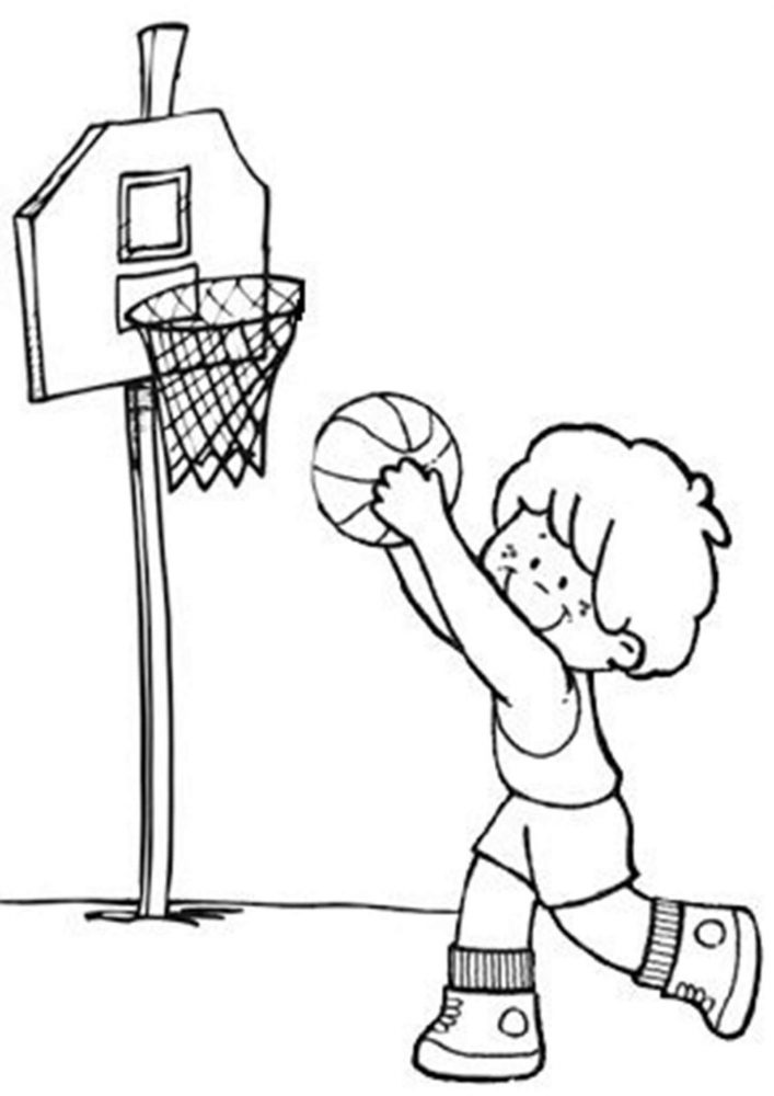Print Basketball Coloring Pages - Tulamama