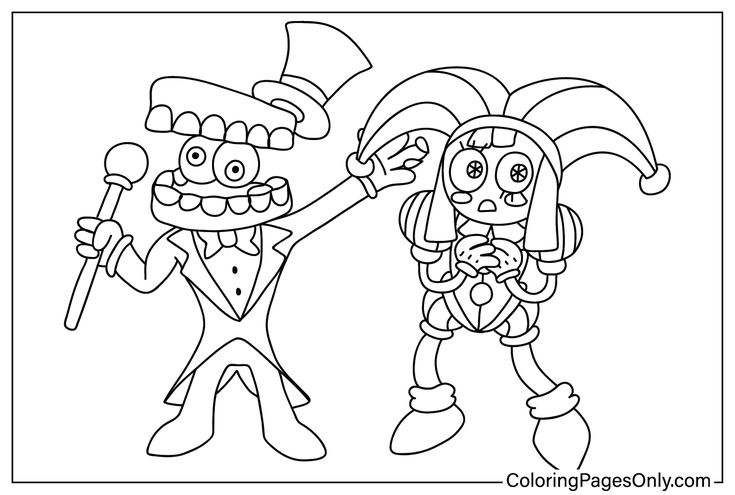 Caine Coloring Page Coloring Pages ...