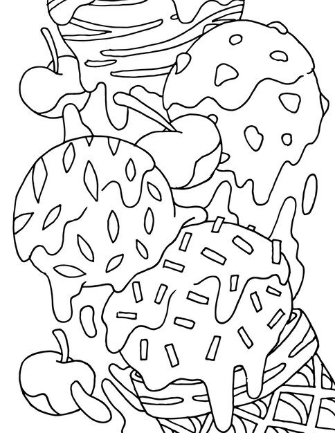 Kawaii Ice Cream Coloring Pages ...
