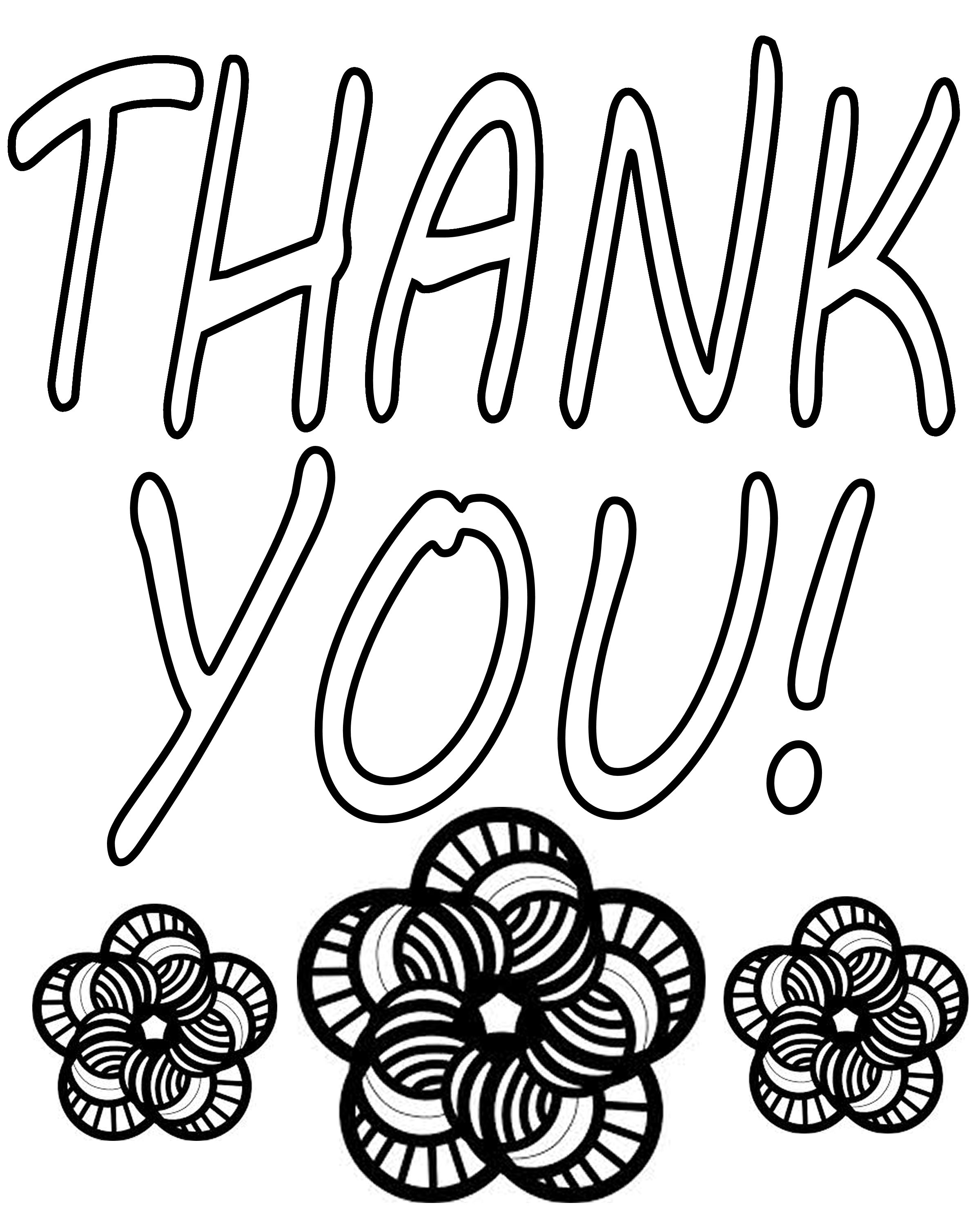 Thank You Coloring Pages - Get Coloring Pages