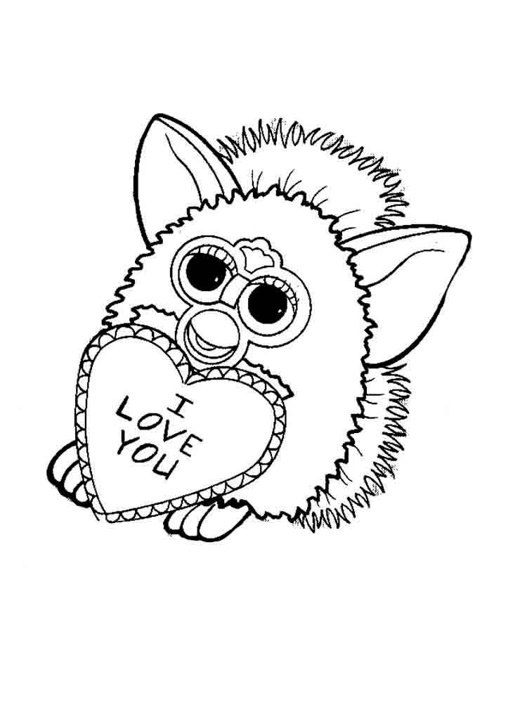 Furby coloring pages. Download and print Furby coloring pages.
