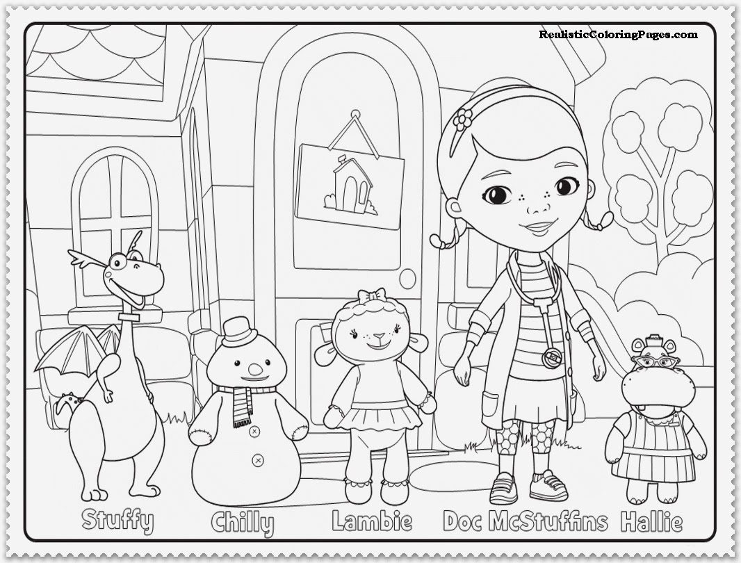 Doc Mcstuffins Coloring Pages - Widetheme