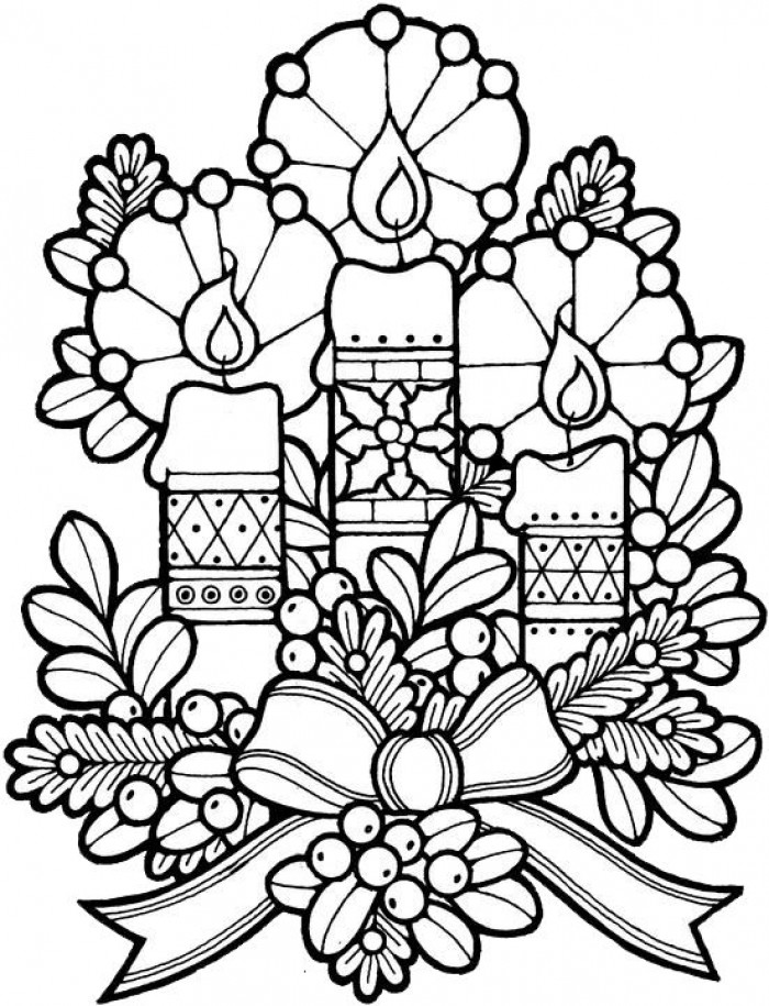 12 Adult Christmas Coloring Pages | Happy Christmas New Year Greetings