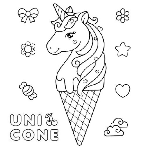 Ice Cream Coloring Page: Add Your Favorite Colors To This 15 Image ...