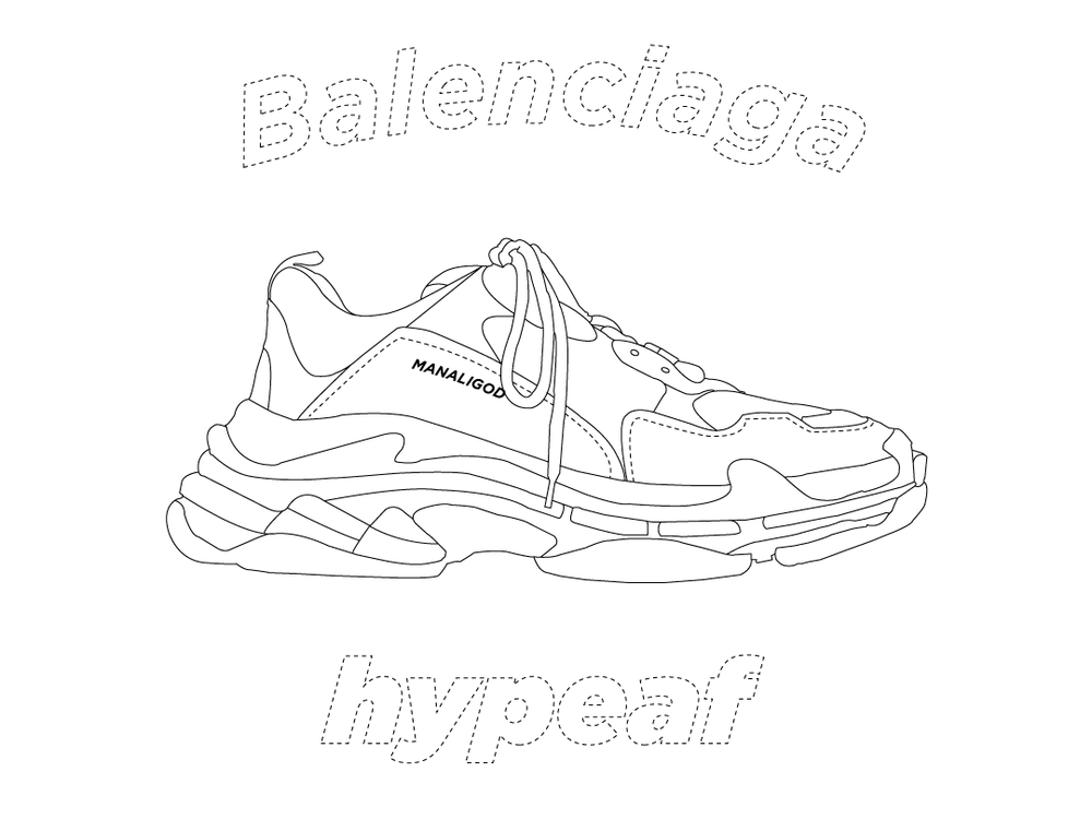 Balenciaga Triple S quickie by Antonio Manaligod on Dribbble