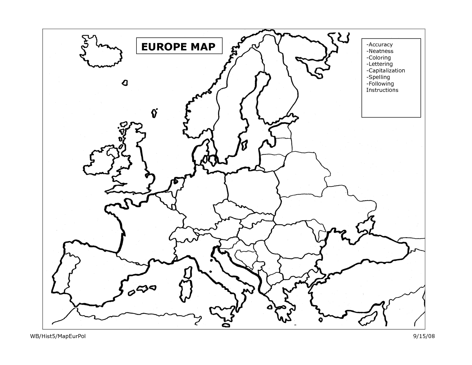 Free Europe Map Coloring Pages, Download Free Europe Map Coloring Pages png  images, Free ClipArts on Clipart Library