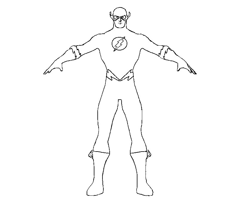 Flash #16 (Superheroes) – Printable coloring pages