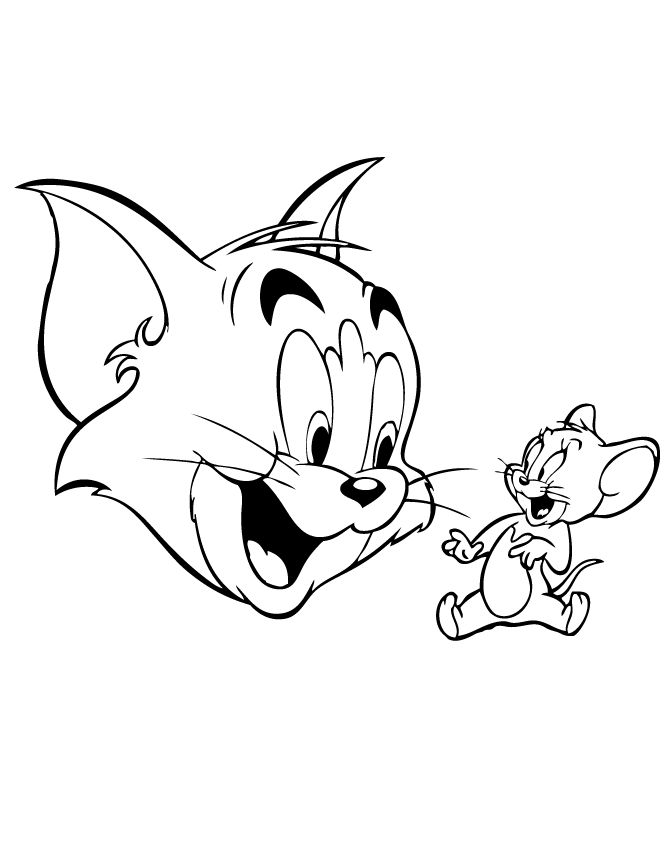 Free Printable Tom And Jerry Coloring Pages | HM Coloring Pages