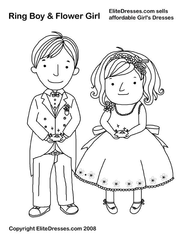 Wedding Coloring Pages that are free and Printable