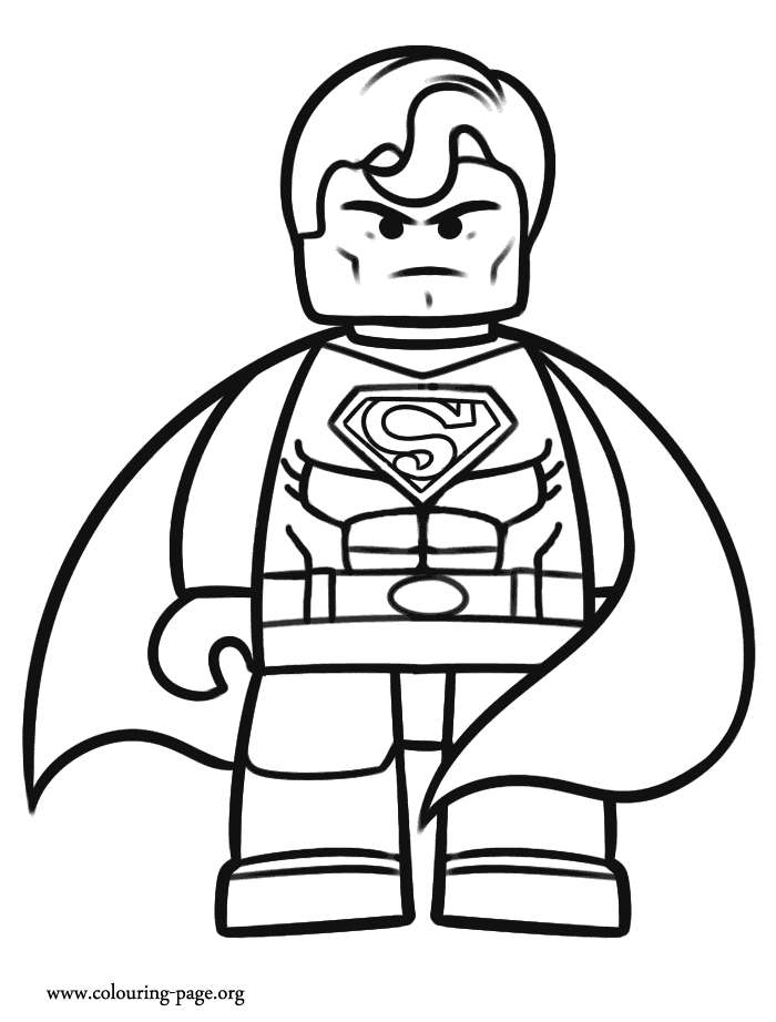 Lego Superman Coloring Pages