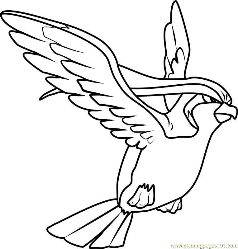 Pidgeot Pokemon Coloring Page for Kids - Free Pokemon Printable Coloring  Pages Online for Kids - ColoringPages101.com | Coloring Pages for Kids