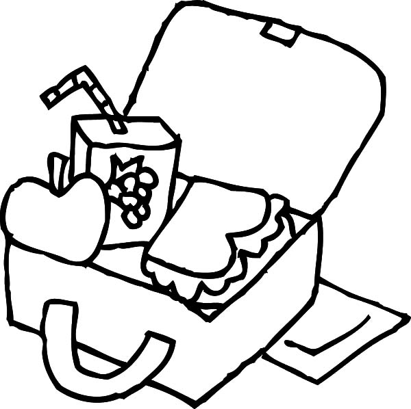 Kindergarten Kid Lunchbox Colouring Pages Coloring Page - Download & Print  Online Coloring Pages for F… | Online coloring pages, Coloring pages, Love coloring  pages