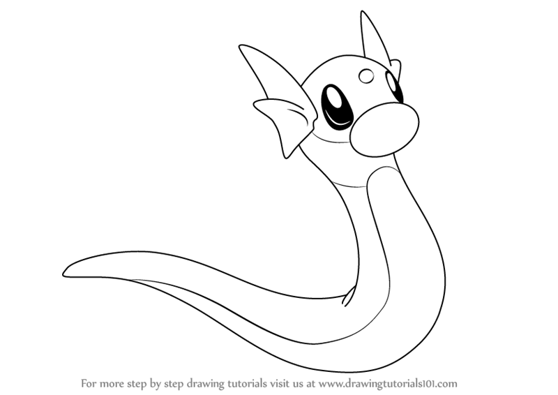 Learn How to Draw Dratini from Pokemon (Pokemon) Step by Step : Drawing  Tutorials | Pokemon fantasma, Pokemon, Fantasmas