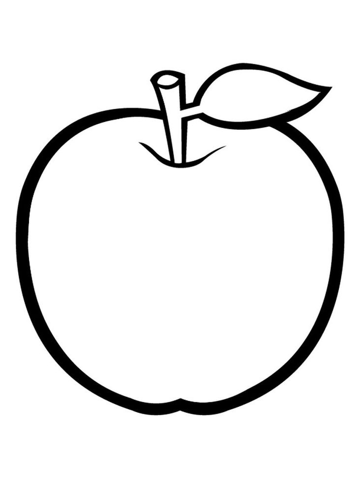Apple Coloring Pages For Preschoolers. Apples are one of the fruits that  many people like. A… | Apple coloring pages, Fruit coloring pages,  Preschool coloring pages