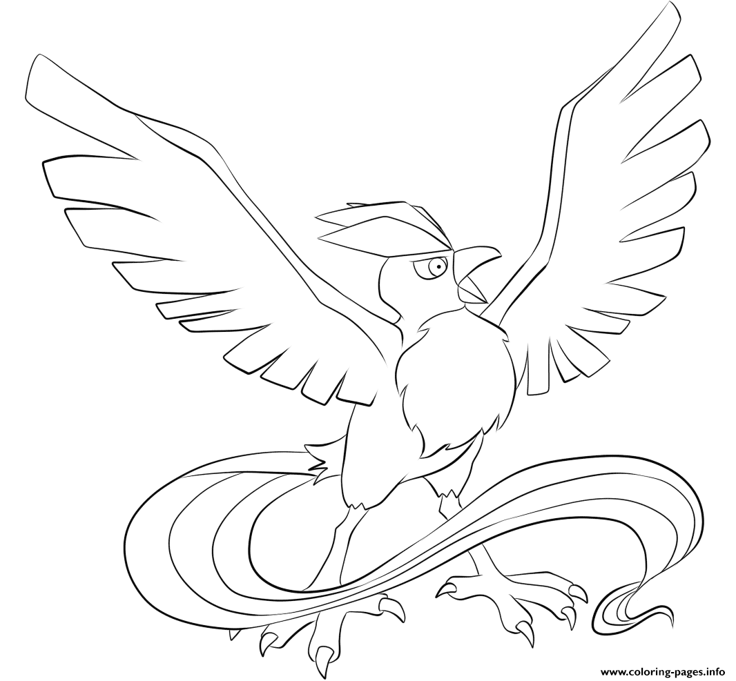 Print 144 articuno pokemon Coloring pages