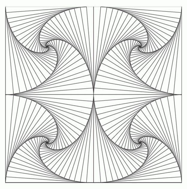 Geometric Coloring Page - Coloring Pages for Kids and for Adults