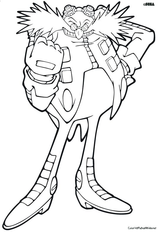 Dr Eggman Coloring Pages | Coloring pages, Super coloring pages, Sonic the  hedgehog