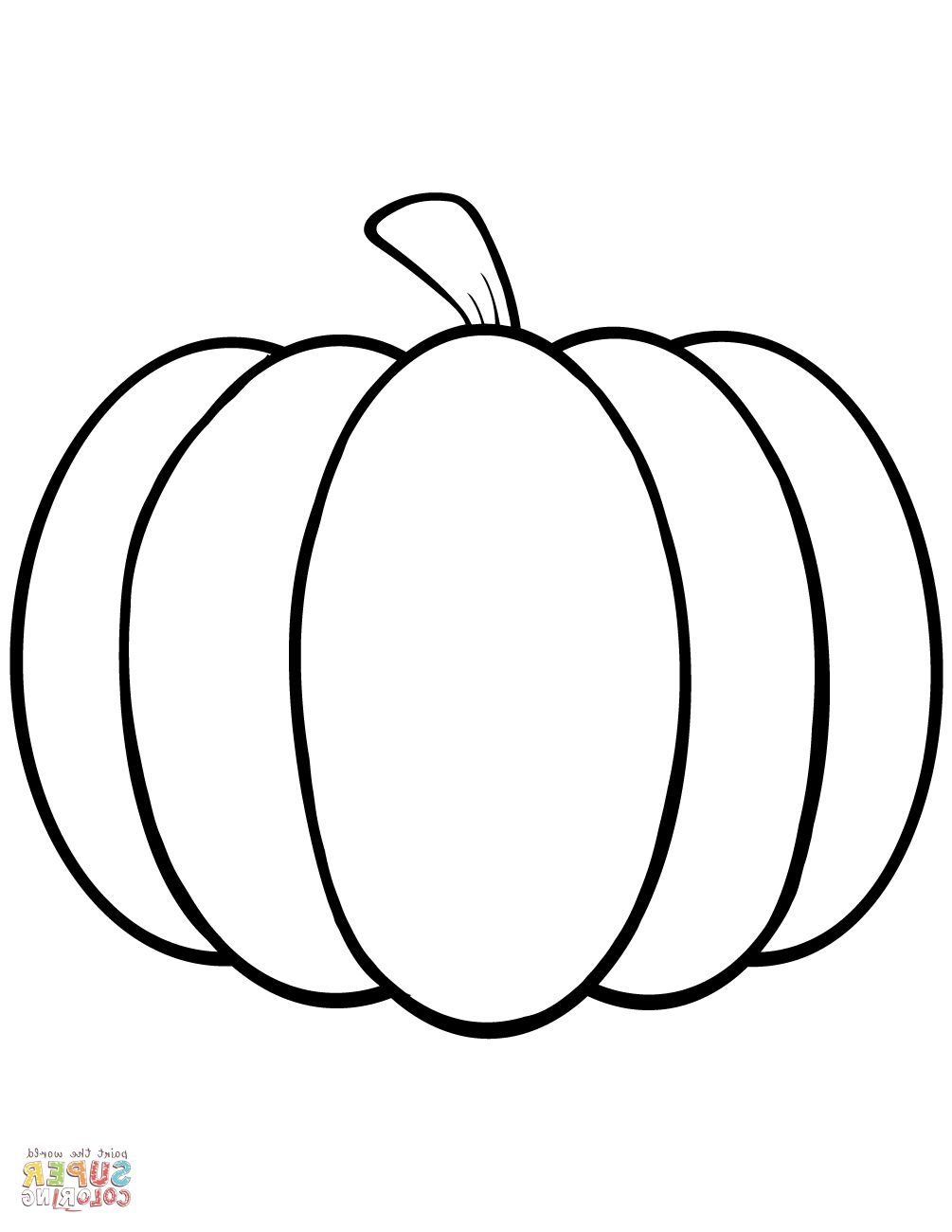 10 Most Exceptional Coloring Pumpkins Pumpkin Sheet Free Pages ...