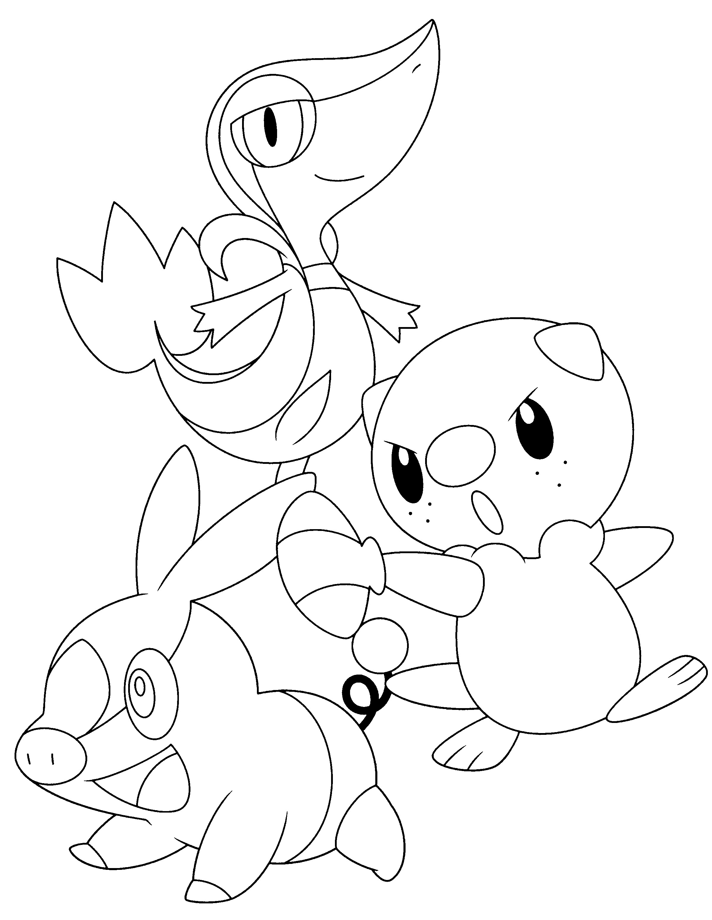 Snivy Coloring Pages at GetDrawings | Free download