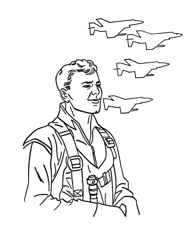 Pilot coloring pages - ColoringLib