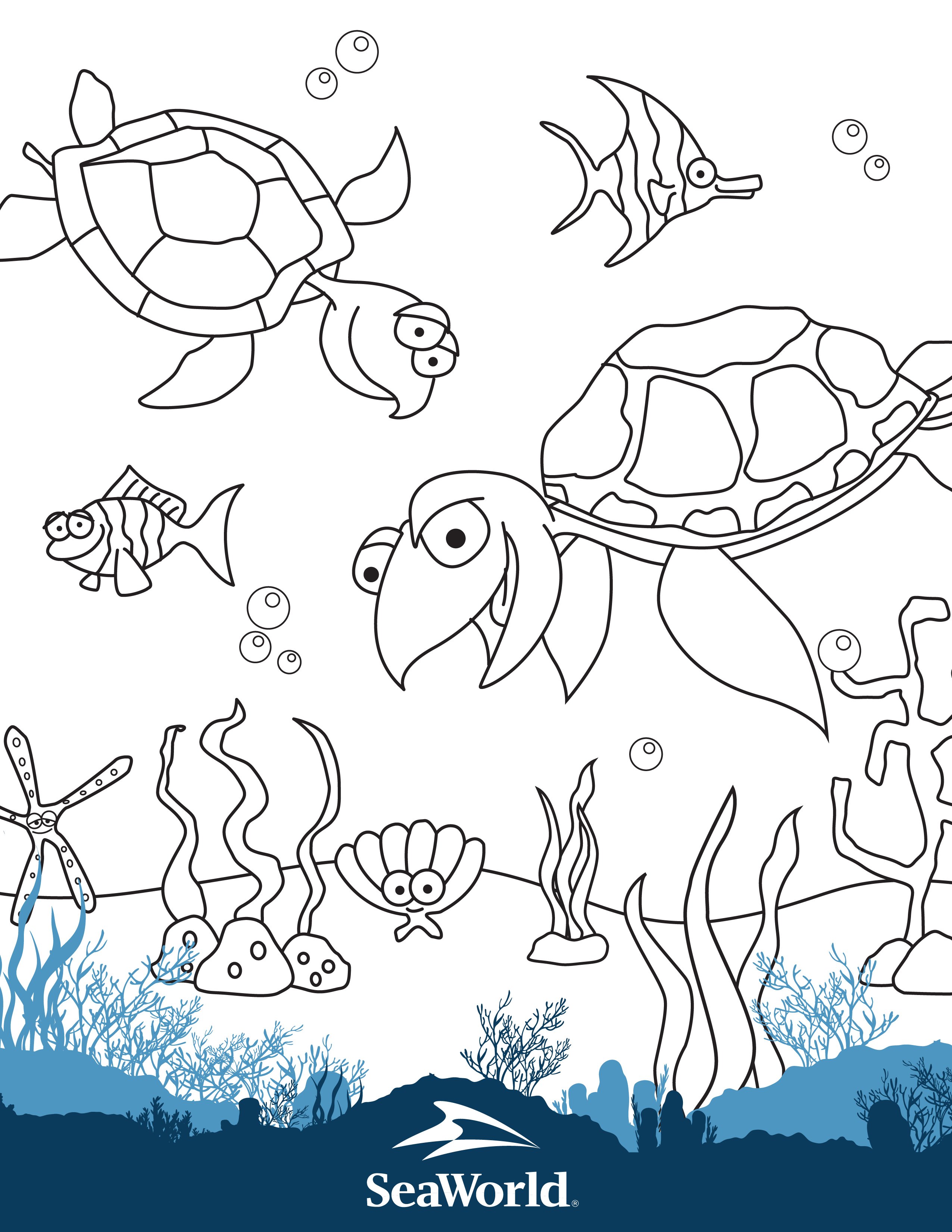 Coloring Pages & Games | SeaWorld