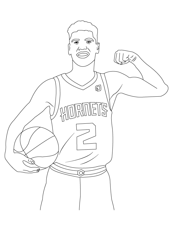 LaMelo Ball Coloring Page