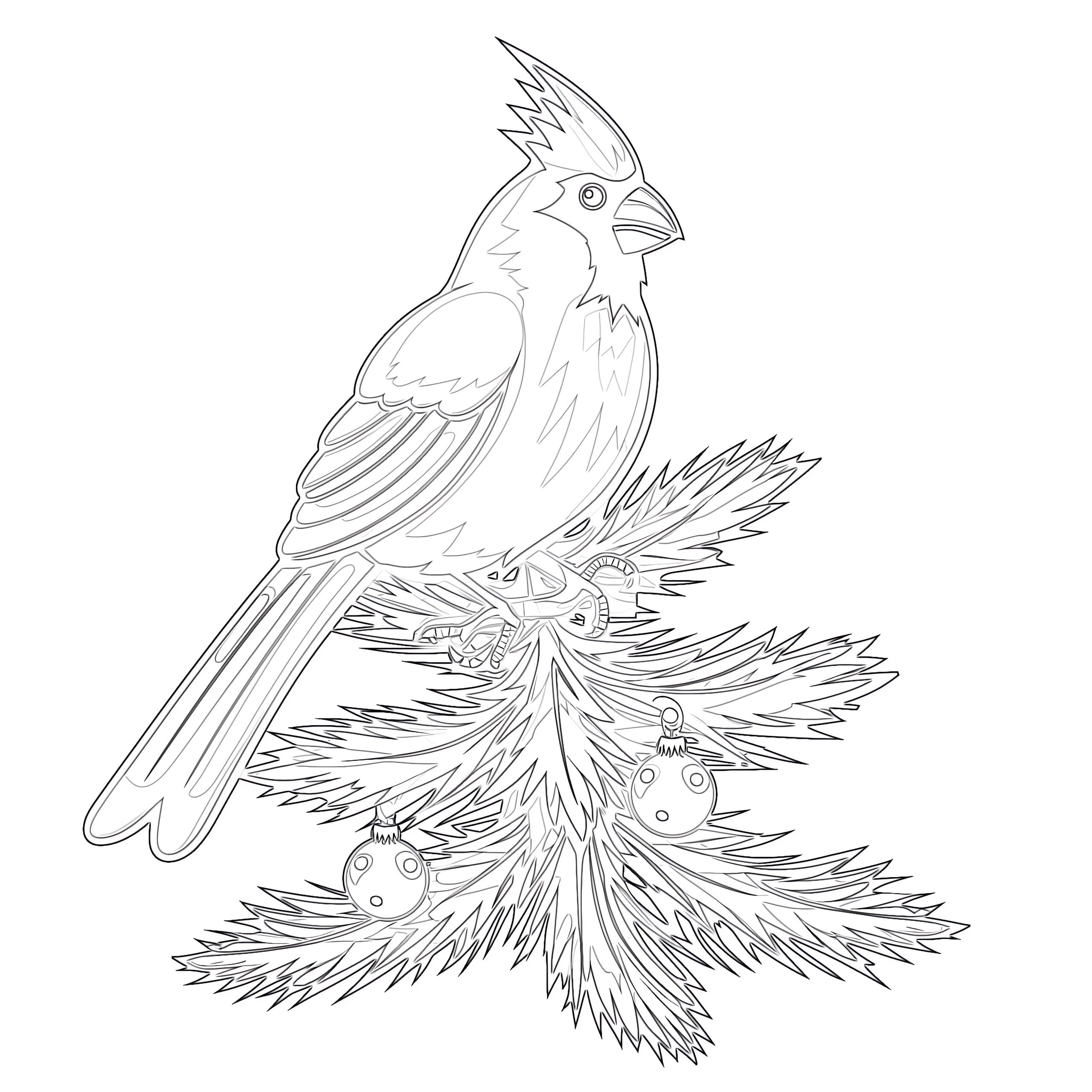 Cardinal | Coloring Pages Mimi Panda