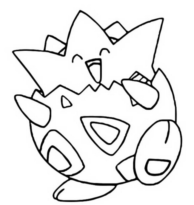 Coloring Pages Pokemon - Togepi - Drawings Pokemon