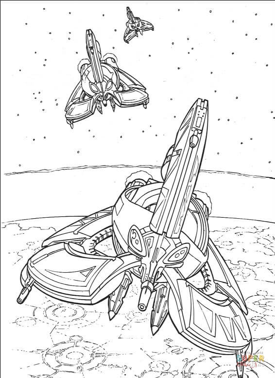 Star Wars Spaceship coloring page | Free Printable Coloring Pages