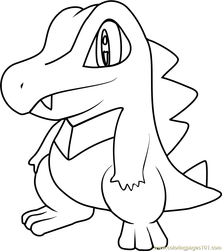 Totodile Pokemon Coloring Page for Kids - Free Pokemon Printable Coloring  Pages Online for Kids - ColoringPages101.com | Coloring Pages for Kids