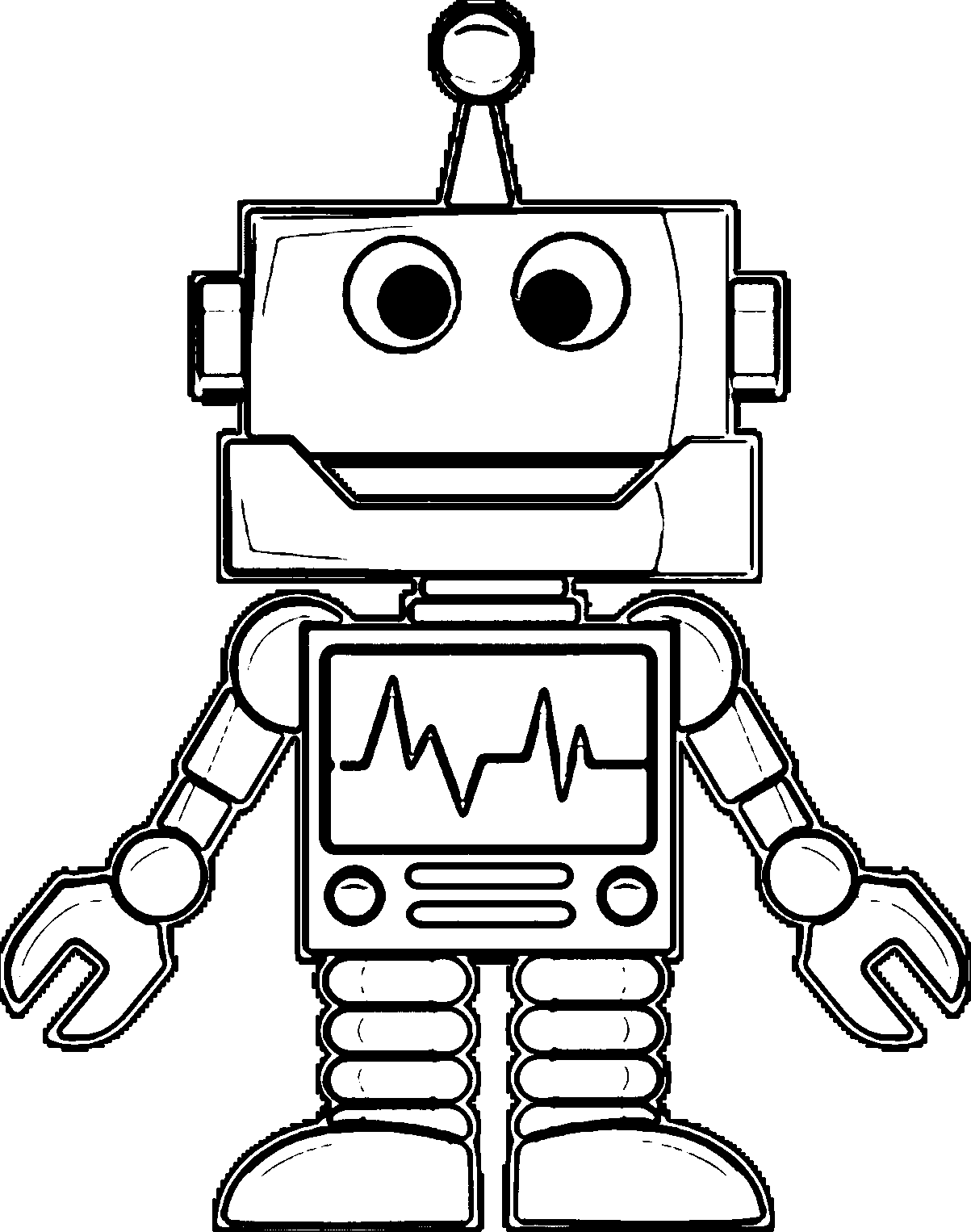 Robot Coloring Page WeColoringPage 32 | Wecoloringpage