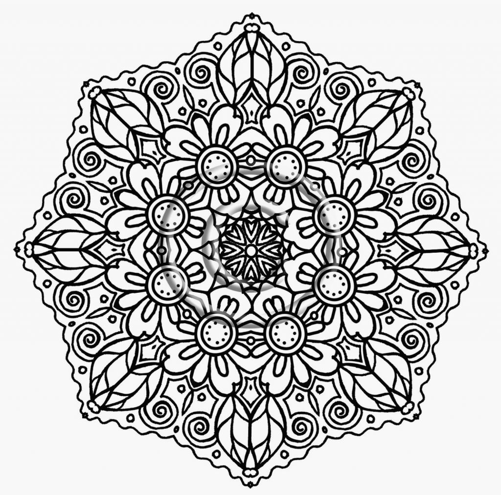 Intricate Flower Coloring Pages
