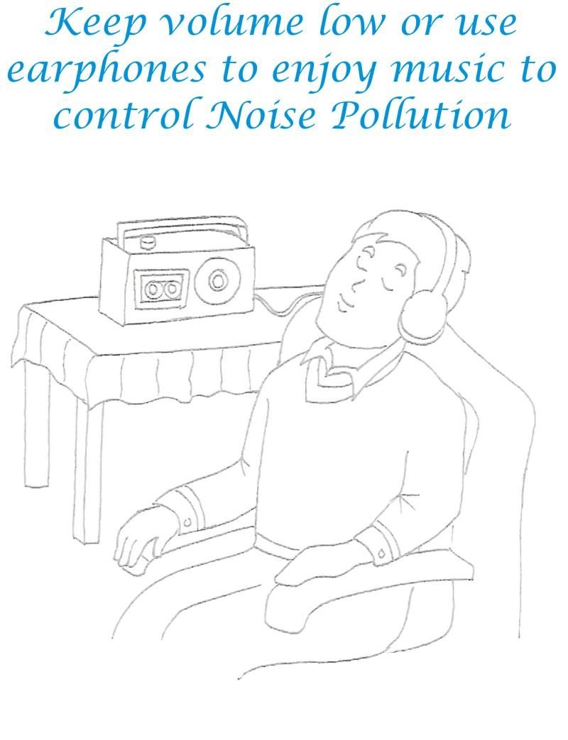 Controlling Noise Pollution Coloring Page